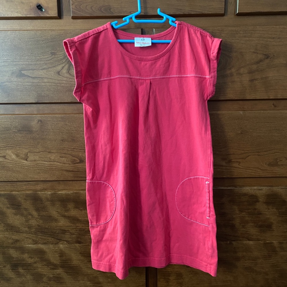 Hanna Andersson Pink Cotton Girls Dress Size 8